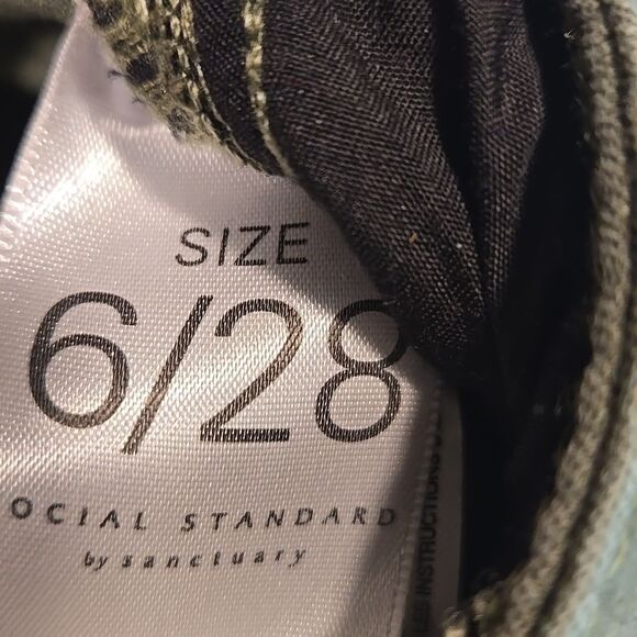 Social Standard By Sanctuary Camo Skinny Jeans Size 6 - Picture 9 of 10